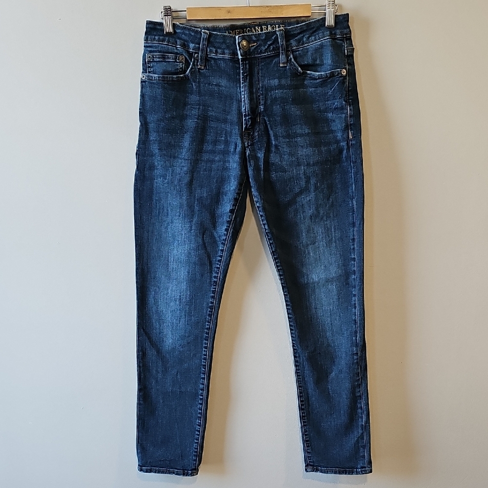 American Eagle 32x30 Extreme Flex Blue Denim Slim Jeans